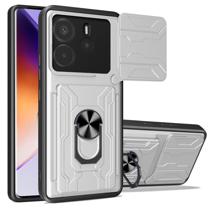 Funda deslizante para teléfono Camshield TPU+PC con ranura para tarjeta, For Redmi A5 4G 173.3mm, For Redmi Note 14 Pro 4G, For Redmi Note 14 4G 163.25mm, For Redmi Note 14 5G, For Redmi Note 14 Pro+ 5G, For Redmi Note 14 Pro 5G, For Redmi 13 4G Global...