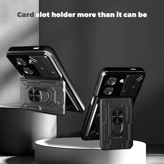 Funda deslizante para teléfono Camshield TPU+PC con ranura para tarjeta, For Redmi A5 4G 173.3mm, For Redmi Note 14 Pro 4G, For Redmi Note 14 4G 163.25mm, For Redmi Note 14 5G, For Redmi Note 14 Pro+ 5G, For Redmi Note 14 Pro 5G, For Redmi 13 4G Global...