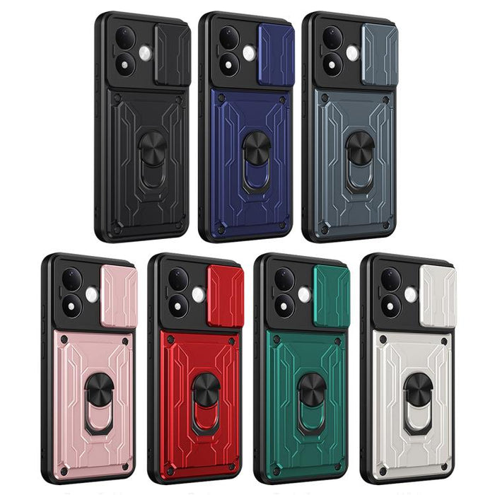 Funda deslizante para teléfono Camshield TPU+PC con ranura para tarjeta, For Redmi A5 4G 173.3mm, For Redmi Note 14 Pro 4G, For Redmi Note 14 4G 163.25mm, For Redmi Note 14 5G, For Redmi Note 14 Pro+ 5G, For Redmi Note 14 Pro 5G, For Redmi 13 4G Global...