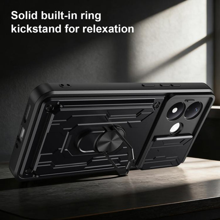 Funda deslizante para teléfono Camshield TPU+PC con ranura para tarjeta, For Redmi A5 4G 173.3mm, For Redmi Note 14 Pro 4G, For Redmi Note 14 4G 163.25mm, For Redmi Note 14 5G, For Redmi Note 14 Pro+ 5G, For Redmi Note 14 Pro 5G, For Redmi 13 4G Global...