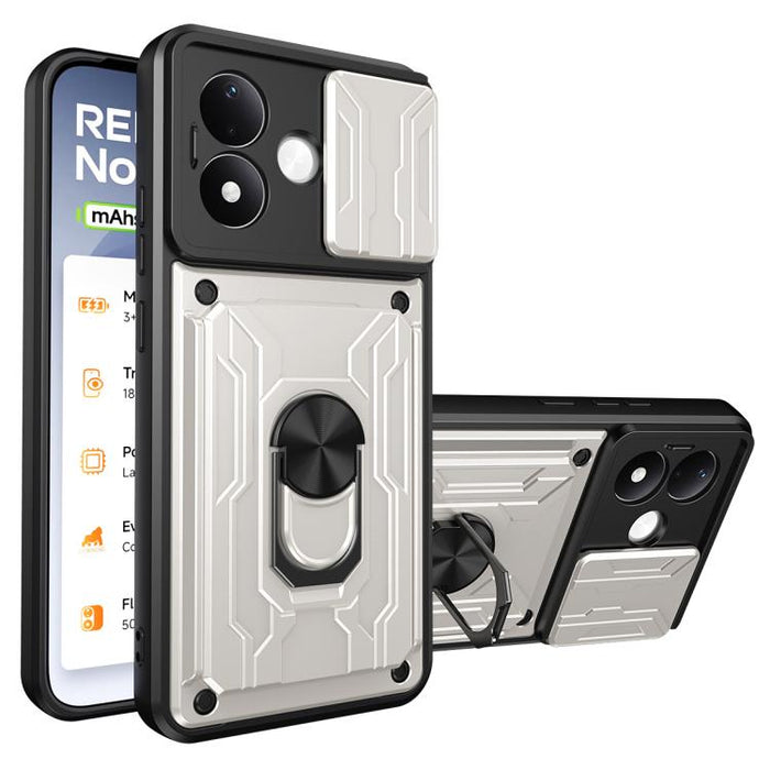 Funda deslizante para teléfono Camshield TPU+PC con ranura para tarjeta, For Redmi A5 4G 173.3mm, For Redmi Note 14 Pro 4G, For Redmi Note 14 4G 163.25mm, For Redmi Note 14 5G, For Redmi Note 14 Pro+ 5G, For Redmi Note 14 Pro 5G, For Redmi 13 4G Global...
