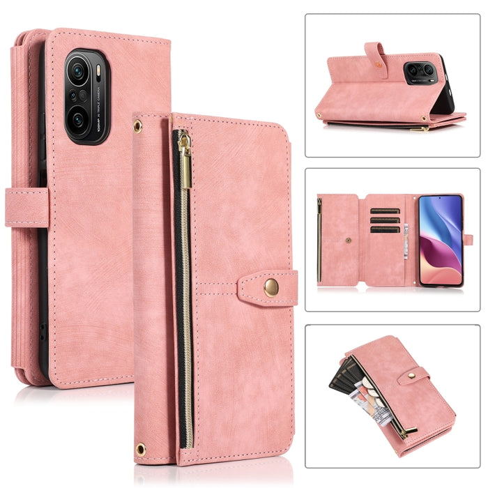 Estuche de cuero para teléfono Dream 9-Card Wallet Zipper Bag, For Xiaomi Redmi Note 11s, For Xiaomi Redmi K40, For Xiaomi Mi 10T, For Xiaomi Poco X3 NFC, For Xiaomi Redmi 9C