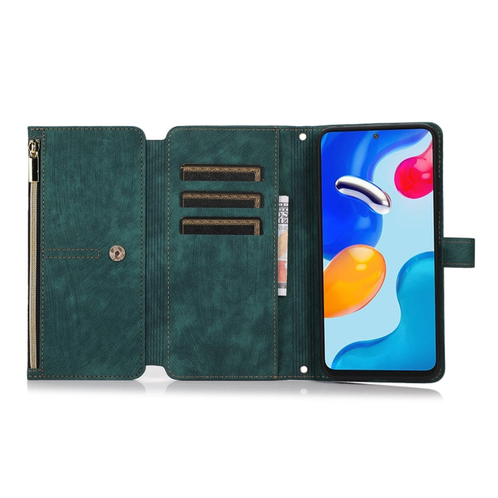Estuche de cuero para teléfono Dream 9-Card Wallet Zipper Bag, For Xiaomi Redmi Note 11s, For Xiaomi Redmi K40, For Xiaomi Mi 10T, For Xiaomi Poco X3 NFC, For Xiaomi Redmi 9C
