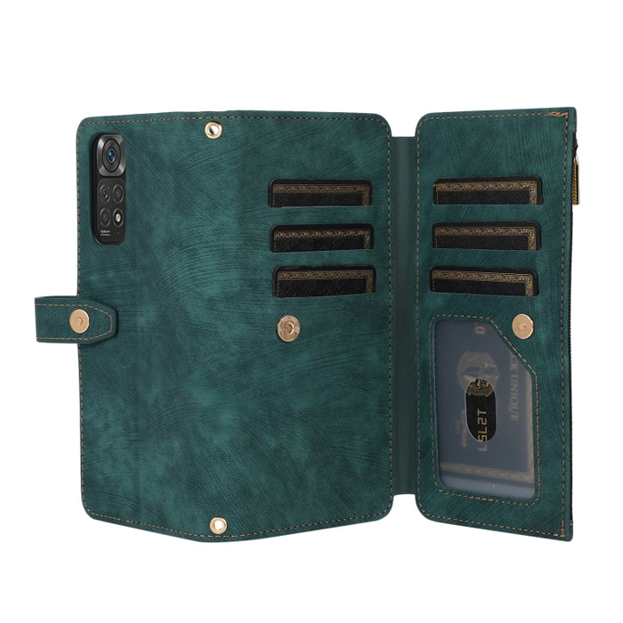 Estuche de cuero para teléfono Dream 9-Card Wallet Zipper Bag, For Xiaomi Redmi Note 11s, For Xiaomi Redmi K40, For Xiaomi Mi 10T, For Xiaomi Poco X3 NFC, For Xiaomi Redmi 9C