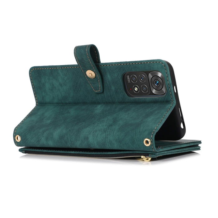 Estuche de cuero para teléfono Dream 9-Card Wallet Zipper Bag, For Xiaomi Redmi Note 11s, For Xiaomi Redmi K40, For Xiaomi Mi 10T, For Xiaomi Poco X3 NFC, For Xiaomi Redmi 9C