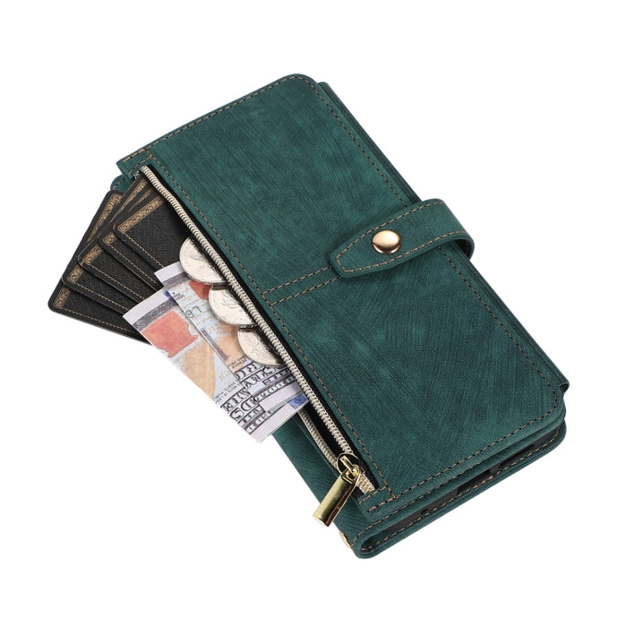 Estuche de cuero para teléfono Dream 9-Card Wallet Zipper Bag, For Xiaomi Redmi Note 11s, For Xiaomi Redmi K40, For Xiaomi Mi 10T, For Xiaomi Poco X3 NFC, For Xiaomi Redmi 9C