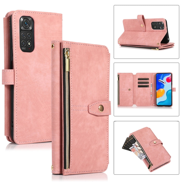 Estuche de cuero para teléfono Dream 9-Card Wallet Zipper Bag, For Xiaomi Redmi Note 11s, For Xiaomi Redmi K40, For Xiaomi Mi 10T, For Xiaomi Poco X3 NFC, For Xiaomi Redmi 9C
