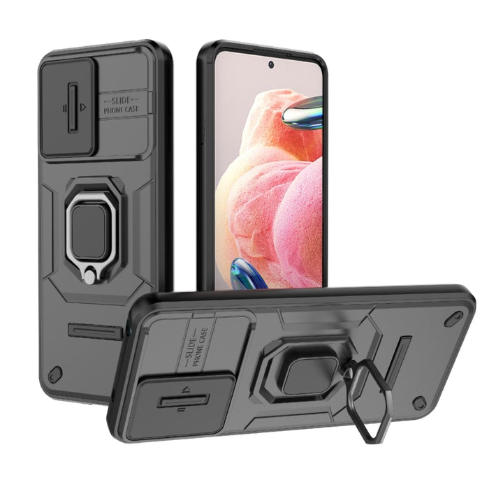 Deslizante Camshield TPU + PC Funda para teléfono a prueba de golpes con soporte, For Xiaomi Redmi 13 4G Global, For Xiaomi Redmi Turbo 3 5G, For Xiaomi Redmi A3 4G Global, For Xiaomi Redmi Note 13 Pro 4G Global, For Xiaomi Redmi Note 13 4G Global     ...