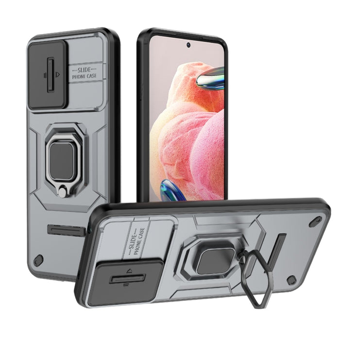 Deslizante Camshield TPU + PC Funda para teléfono a prueba de golpes con soporte, For Xiaomi Redmi 13 4G Global, For Xiaomi Redmi Turbo 3 5G, For Xiaomi Redmi A3 4G Global, For Xiaomi Redmi Note 13 Pro 4G Global, For Xiaomi Redmi Note 13 4G Global     ...