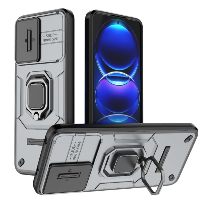 Deslizante Camshield TPU + PC Funda para teléfono a prueba de golpes con soporte, For Xiaomi Redmi 13 4G Global, For Xiaomi Redmi Turbo 3 5G, For Xiaomi Redmi A3 4G Global, For Xiaomi Redmi Note 13 Pro 4G Global, For Xiaomi Redmi Note 13 4G Global     ...