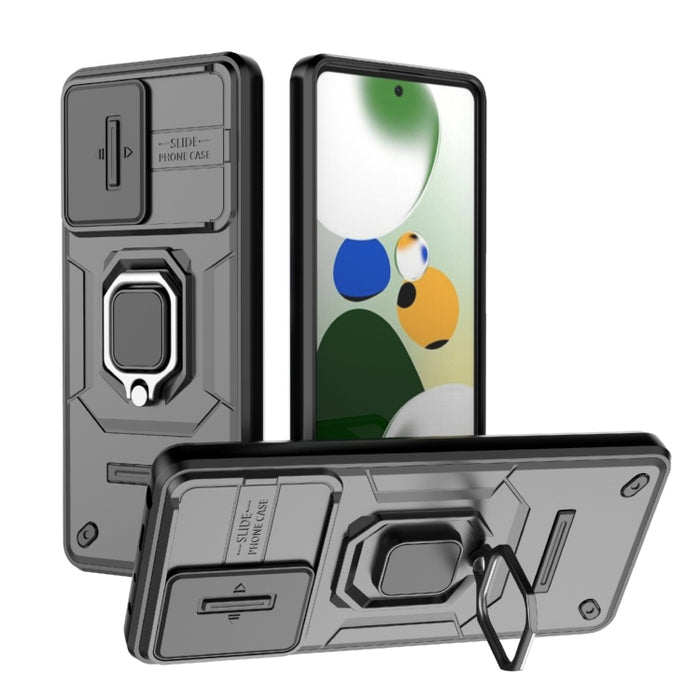 Deslizante Camshield TPU + PC Funda para teléfono a prueba de golpes con soporte, For Xiaomi Redmi 13 4G Global, For Xiaomi Redmi Turbo 3 5G, For Xiaomi Redmi A3 4G Global, For Xiaomi Redmi Note 13 Pro 4G Global, For Xiaomi Redmi Note 13 4G Global     ...