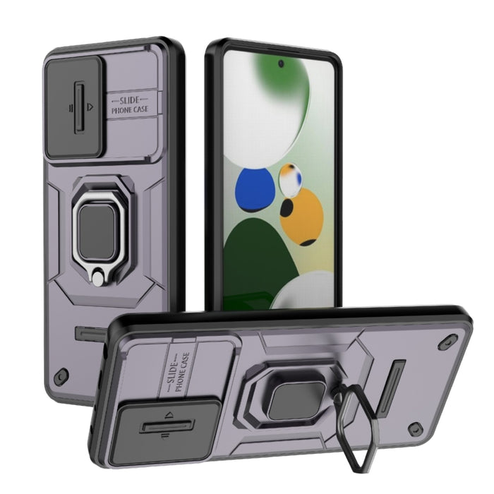 Deslizante Camshield TPU + PC Funda para teléfono a prueba de golpes con soporte, For Xiaomi Redmi 13 4G Global, For Xiaomi Redmi Turbo 3 5G, For Xiaomi Redmi A3 4G Global, For Xiaomi Redmi Note 13 Pro 4G Global, For Xiaomi Redmi Note 13 4G Global     ...