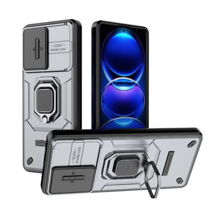 Deslizante Camshield TPU + PC Funda para teléfono a prueba de golpes con soporte, For Xiaomi Redmi 13 4G Global, For Xiaomi Redmi Turbo 3 5G, For Xiaomi Redmi A3 4G Global, For Xiaomi Redmi Note 13 Pro 4G Global, For Xiaomi Redmi Note 13 4G Global     ...