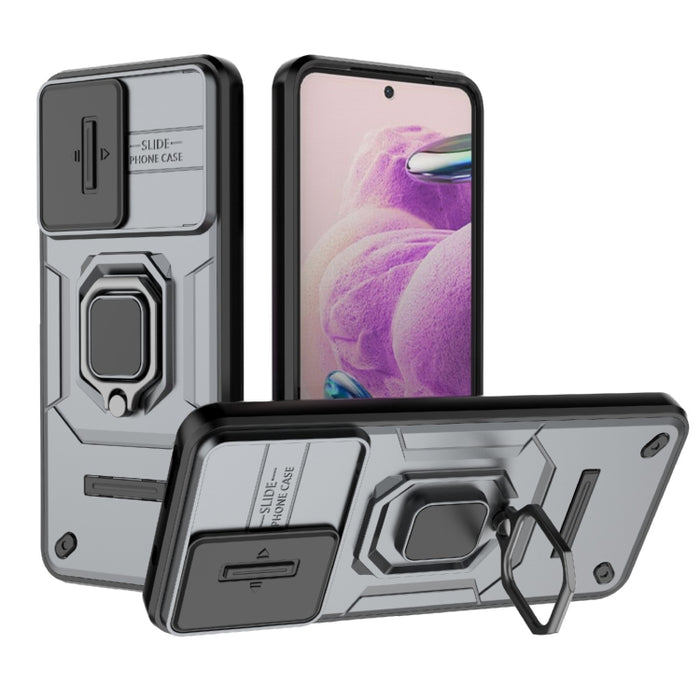 Deslizante Camshield TPU + PC Funda para teléfono a prueba de golpes con soporte, For Xiaomi Redmi 13 4G Global, For Xiaomi Redmi Turbo 3 5G, For Xiaomi Redmi A3 4G Global, For Xiaomi Redmi Note 13 Pro 4G Global, For Xiaomi Redmi Note 13 4G Global     ...