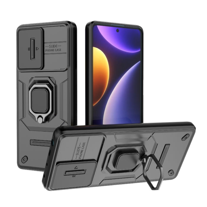 Deslizante Camshield TPU + PC Funda para teléfono a prueba de golpes con soporte, For Xiaomi Redmi 13 4G Global, For Xiaomi Redmi Turbo 3 5G, For Xiaomi Redmi A3 4G Global, For Xiaomi Redmi Note 13 Pro 4G Global, For Xiaomi Redmi Note 13 4G Global     ...