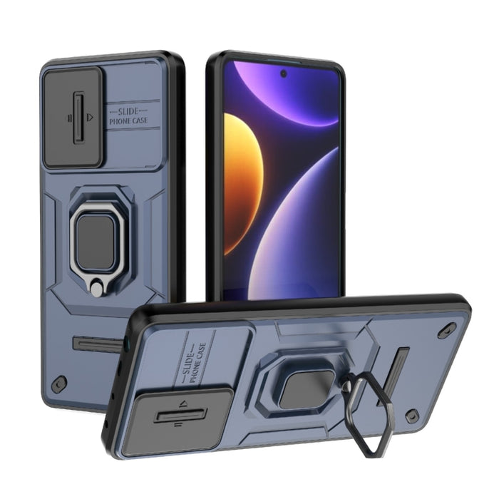 Deslizante Camshield TPU + PC Funda para teléfono a prueba de golpes con soporte, For Xiaomi Redmi 13 4G Global, For Xiaomi Redmi Turbo 3 5G, For Xiaomi Redmi A3 4G Global, For Xiaomi Redmi Note 13 Pro 4G Global, For Xiaomi Redmi Note 13 4G Global     ...