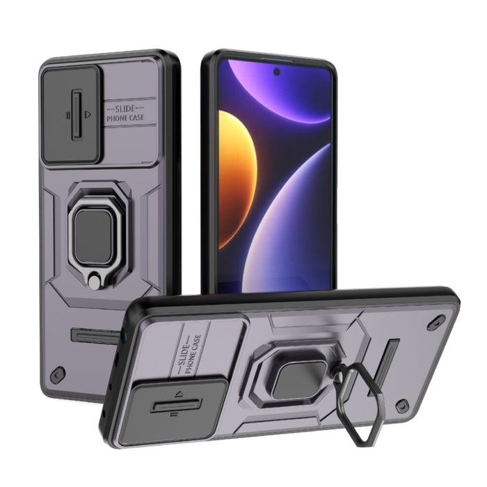 Deslizante Camshield TPU + PC Funda para teléfono a prueba de golpes con soporte, For Xiaomi Redmi 13 4G Global, For Xiaomi Redmi Turbo 3 5G, For Xiaomi Redmi A3 4G Global, For Xiaomi Redmi Note 13 Pro 4G Global, For Xiaomi Redmi Note 13 4G Global     ...
