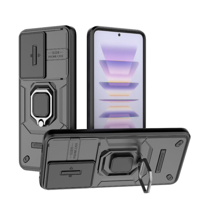 Deslizante Camshield TPU + PC Funda para teléfono a prueba de golpes con soporte, For Xiaomi Redmi K60 Ultra 5G, For Xiaomi Redmi K60 5G