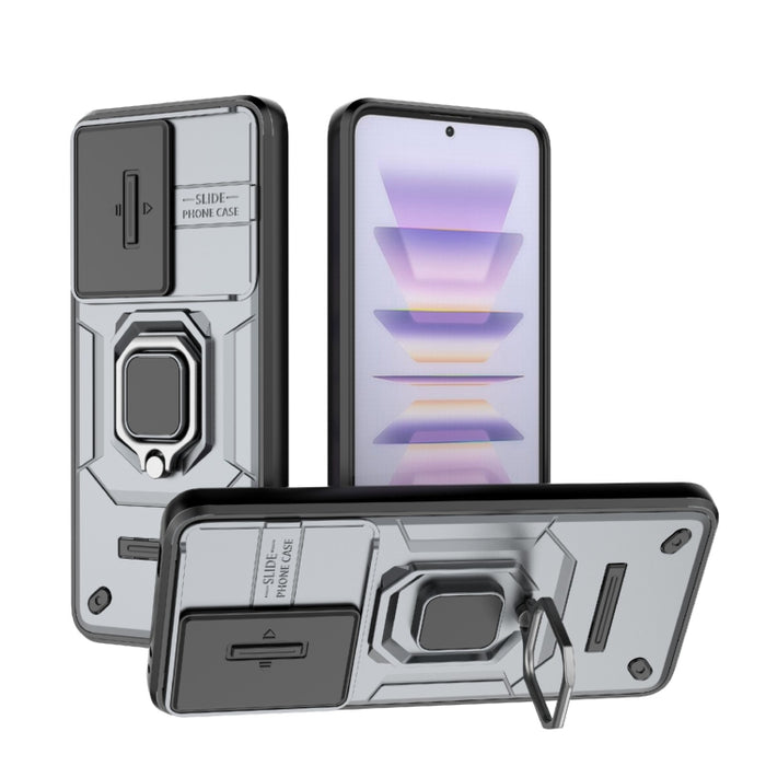 Deslizante Camshield TPU + PC Funda para teléfono a prueba de golpes con soporte, For Xiaomi Redmi K60 Ultra 5G, For Xiaomi Redmi K60 5G