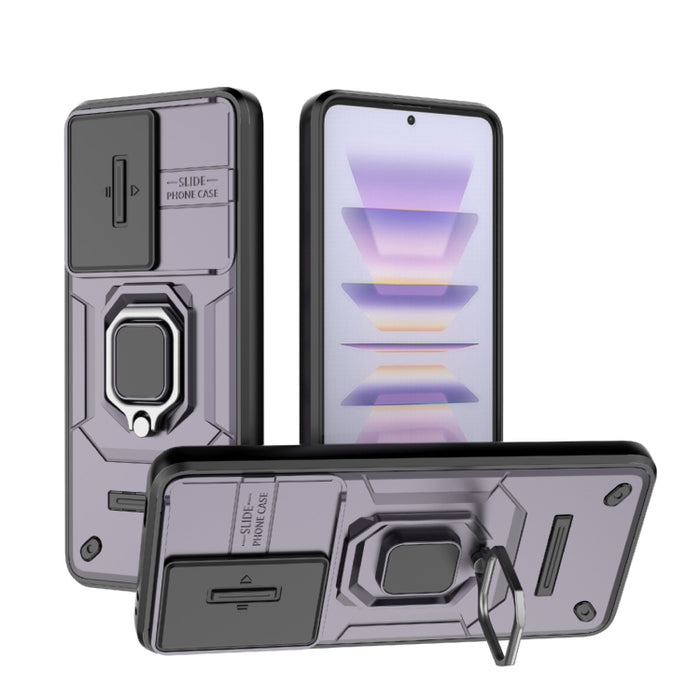 Deslizante Camshield TPU + PC Funda para teléfono a prueba de golpes con soporte, For Xiaomi Redmi K60 Ultra 5G, For Xiaomi Redmi K60 5G
