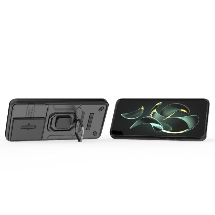 Deslizante Camshield TPU + PC Funda para teléfono a prueba de golpes con soporte, For Xiaomi Redmi K60 Ultra 5G, For Xiaomi Redmi K60 5G