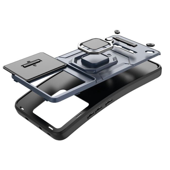 Deslizante Camshield TPU + PC Funda para teléfono a prueba de golpes con soporte, For Xiaomi Redmi K60 Ultra 5G, For Xiaomi Redmi K60 5G