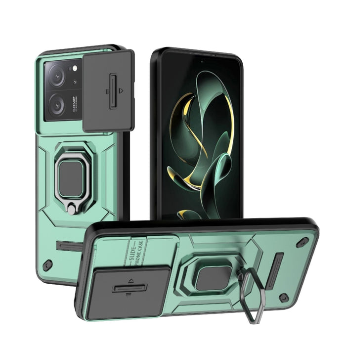 Deslizante Camshield TPU + PC Funda para teléfono a prueba de golpes con soporte, For Xiaomi Redmi K60 Ultra 5G, For Xiaomi Redmi K60 5G