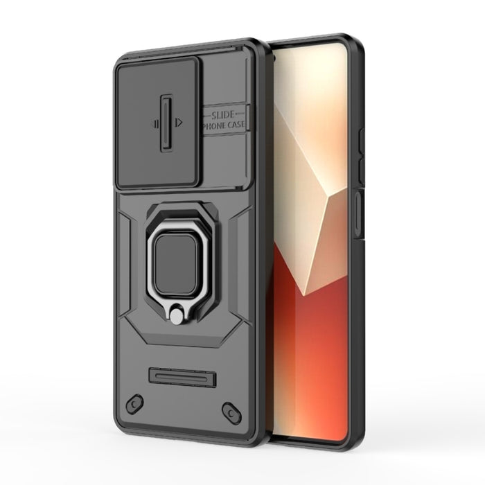 Deslizante Camshield TPU + PC Funda para teléfono a prueba de golpes con soporte, For Xiaomi Redmi 13 4G Global, For Xiaomi Redmi Turbo 3 5G, For Xiaomi Redmi A3 4G Global, For Xiaomi Redmi Note 13 Pro 4G Global, For Xiaomi Redmi Note 13 4G Global     ...