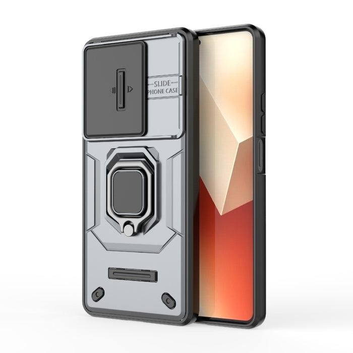 Deslizante Camshield TPU + PC Funda para teléfono a prueba de golpes con soporte, For Xiaomi Redmi 13 4G Global, For Xiaomi Redmi Turbo 3 5G, For Xiaomi Redmi A3 4G Global, For Xiaomi Redmi Note 13 Pro 4G Global, For Xiaomi Redmi Note 13 4G Global     ...