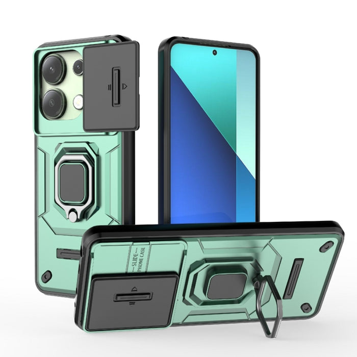 Deslizante Camshield TPU + PC Funda para teléfono a prueba de golpes con soporte, For Xiaomi Redmi 13 4G Global, For Xiaomi Redmi Turbo 3 5G, For Xiaomi Redmi A3 4G Global, For Xiaomi Redmi Note 13 Pro 4G Global, For Xiaomi Redmi Note 13 4G Global     ...