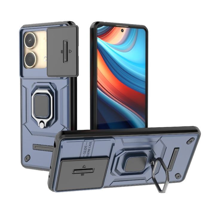Deslizante Camshield TPU + PC Funda para teléfono a prueba de golpes con soporte, For Xiaomi Redmi 13 4G Global, For Xiaomi Redmi Turbo 3 5G, For Xiaomi Redmi A3 4G Global, For Xiaomi Redmi Note 13 Pro 4G Global, For Xiaomi Redmi Note 13 4G Global     ...