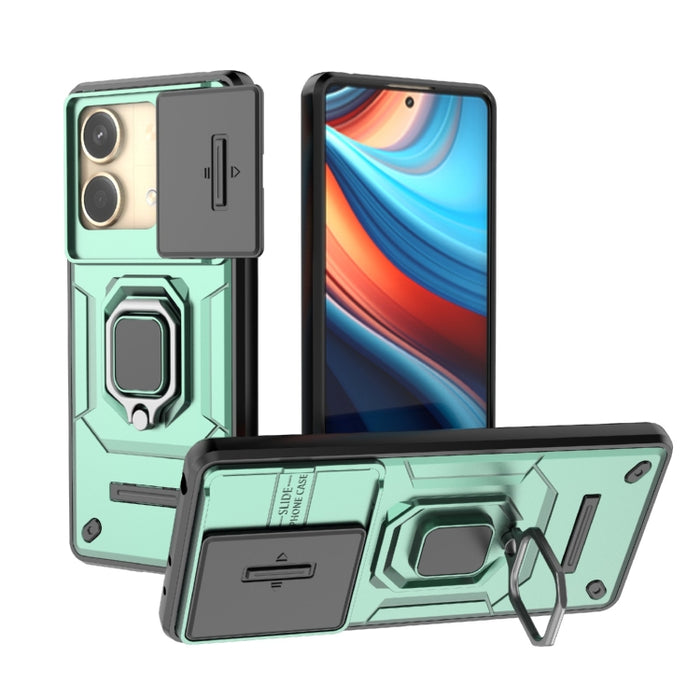 Deslizante Camshield TPU + PC Funda para teléfono a prueba de golpes con soporte, For Xiaomi Redmi 13 4G Global, For Xiaomi Redmi Turbo 3 5G, For Xiaomi Redmi A3 4G Global, For Xiaomi Redmi Note 13 Pro 4G Global, For Xiaomi Redmi Note 13 4G Global     ...
