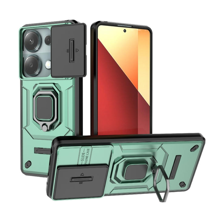 Deslizante Camshield TPU + PC Funda para teléfono a prueba de golpes con soporte, For Xiaomi Redmi 13 4G Global, For Xiaomi Redmi Turbo 3 5G, For Xiaomi Redmi A3 4G Global, For Xiaomi Redmi Note 13 Pro 4G Global, For Xiaomi Redmi Note 13 4G Global     ...