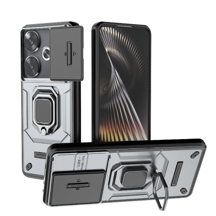 Deslizante Camshield TPU + PC Funda para teléfono a prueba de golpes con soporte, For Xiaomi Redmi 13 4G Global, For Xiaomi Redmi Turbo 3 5G, For Xiaomi Redmi A3 4G Global, For Xiaomi Redmi Note 13 Pro 4G Global, For Xiaomi Redmi Note 13 4G Global     ...