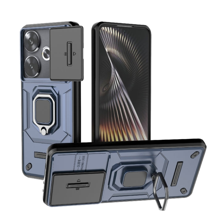 Deslizante Camshield TPU + PC Funda para teléfono a prueba de golpes con soporte, For Xiaomi Redmi 13 4G Global, For Xiaomi Redmi Turbo 3 5G, For Xiaomi Redmi A3 4G Global, For Xiaomi Redmi Note 13 Pro 4G Global, For Xiaomi Redmi Note 13 4G Global     ...