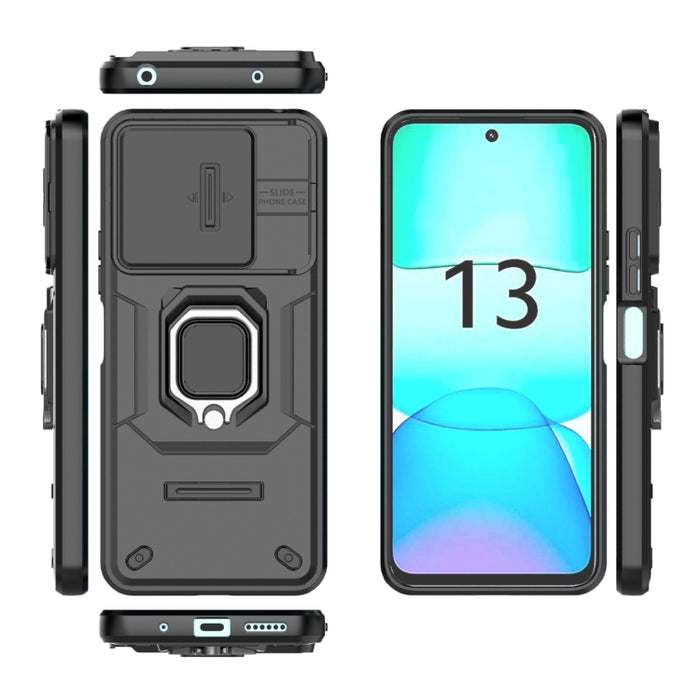 Deslizante Camshield TPU + PC Funda para teléfono a prueba de golpes con soporte, For Xiaomi Redmi 13 4G Global, For Xiaomi Redmi Turbo 3 5G, For Xiaomi Redmi A3 4G Global, For Xiaomi Redmi Note 13 Pro 4G Global, For Xiaomi Redmi Note 13 4G Global     ...