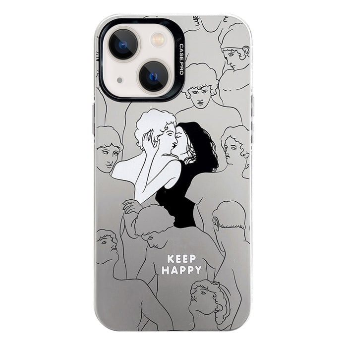 Estuche protector de teléfono para PC de la serie plateada galvanizada, For iPhone 15 Pro, For iPhone 15 Plus, For iPhone 15, For iPhone 14, For iPhone 14 Pro