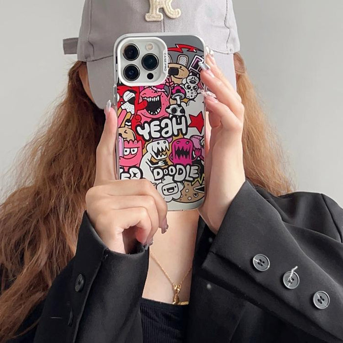Estuche protector de teléfono para PC de la serie plateada galvanizada, For iPhone 16 Pro Max, For iPhone 16 Pro, For iPhone 16 Plus, For iPhone 16, For iPhone 15 Pro Max
