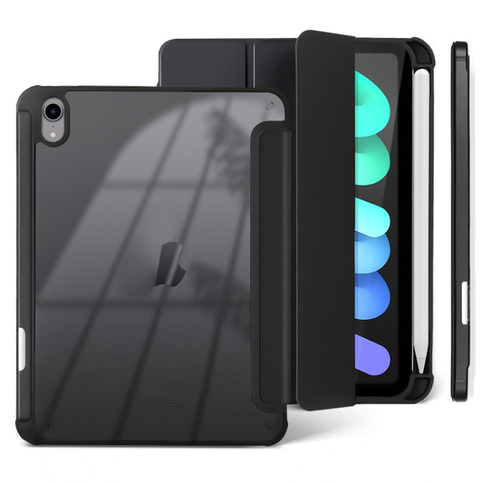 Estuche para tableta de cuero inteligente acrílico de 3 pliegues, For iPad mini 6 / mini 2024, For iPad Pro 11 2022 / 2021 / 2020, For iPad 10th Gen 10.9 2022, For iPad Air 2022 / 2020 10.9, For iPad 10.2 2021 / 2020 / 2019, For iPad Pro 10.5 / Air 2019