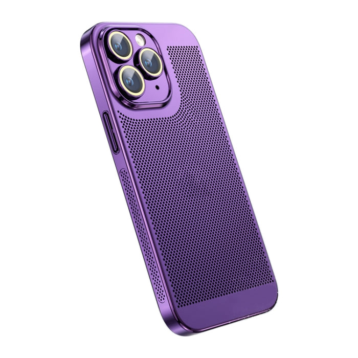 Caja del teléfono de la PC de la galvanoplastia de la disipación del calor del sentido del hielo, For iPhone 11 Pro