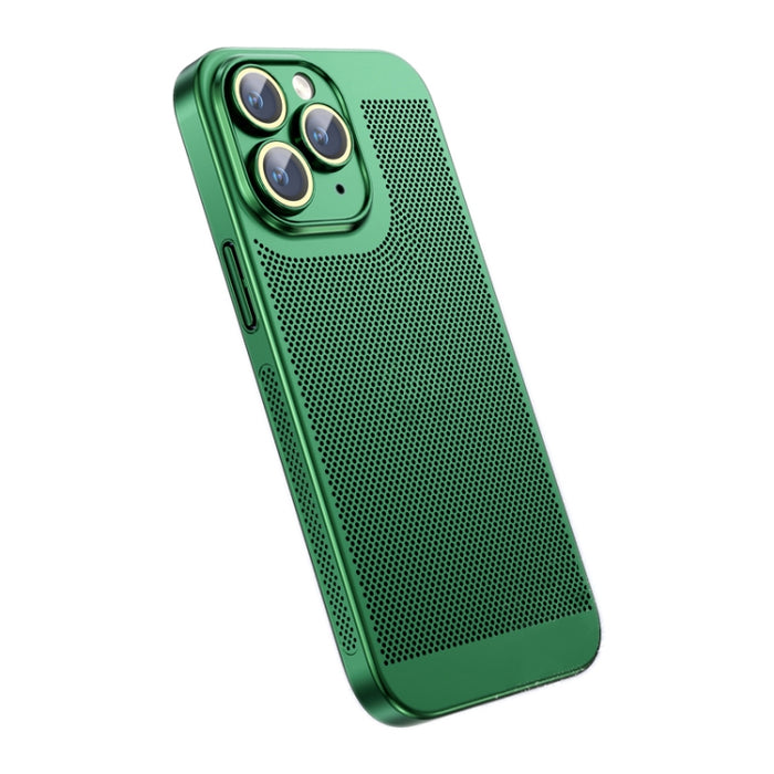 Caja del teléfono de la PC de la galvanoplastia de la disipación del calor del sentido del hielo, For iPhone 11 Pro