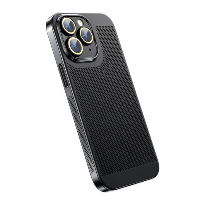 Caja del teléfono de la PC de la galvanoplastia de la disipación del calor del sentido del hielo, For iPhone 11 Pro