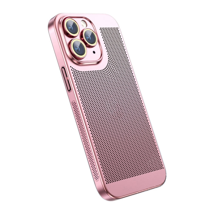 Caja del teléfono de la PC de la galvanoplastia de la disipación del calor del sentido del hielo, For iPhone 11 Pro