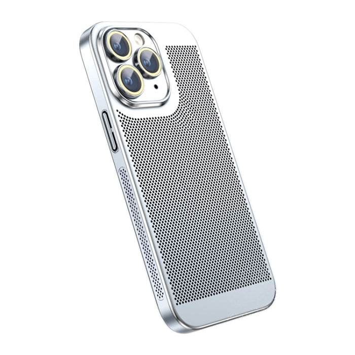 Caja del teléfono de la PC de la galvanoplastia de la disipación del calor del sentido del hielo, For iPhone 11 Pro