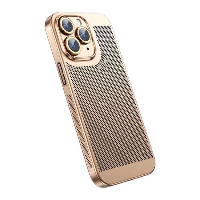 Caja del teléfono de la PC de la galvanoplastia de la disipación del calor del sentido del hielo, For iPhone 11 Pro
