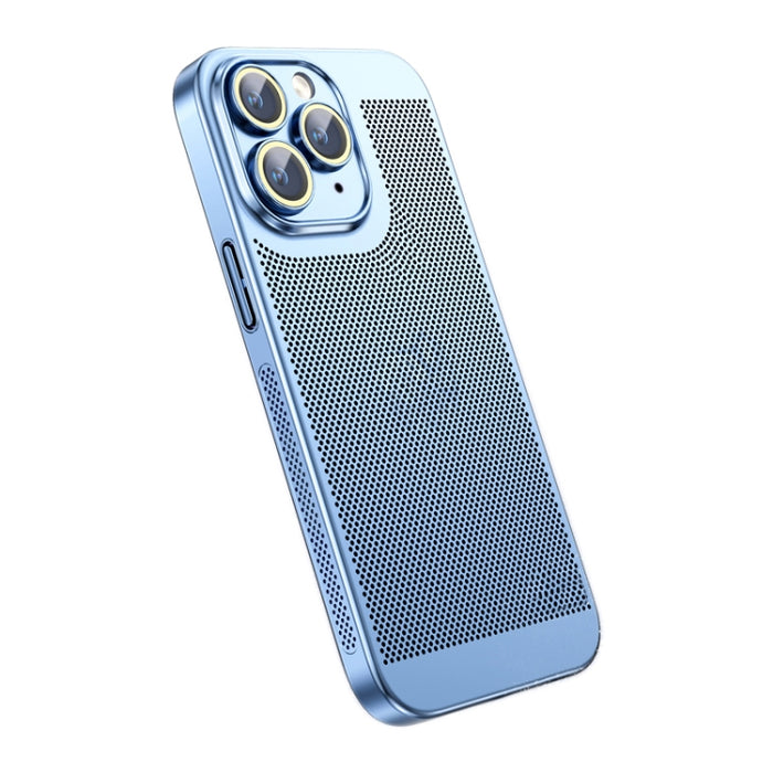Caja del teléfono de la PC de la galvanoplastia de la disipación del calor del sentido del hielo, For iPhone 11 Pro