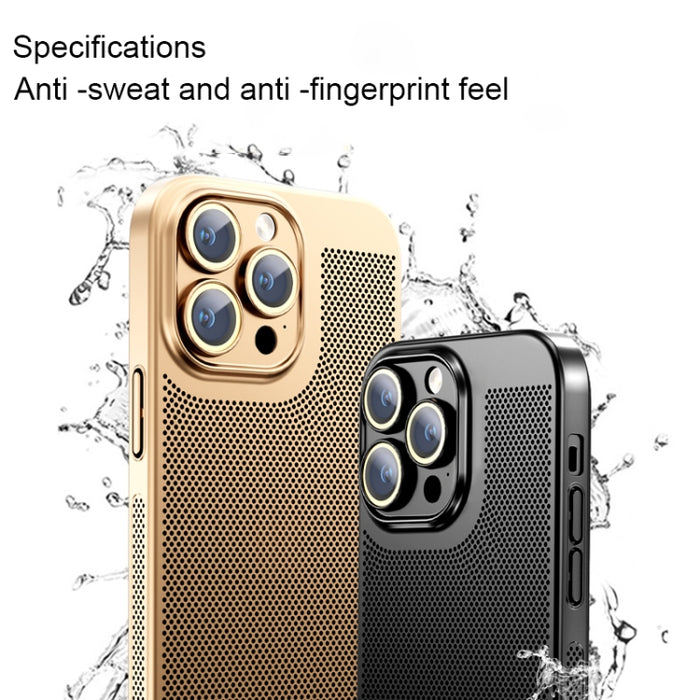 Caja del teléfono de la PC de la galvanoplastia de la disipación del calor del sentido del hielo, For iPhone 11 Pro
