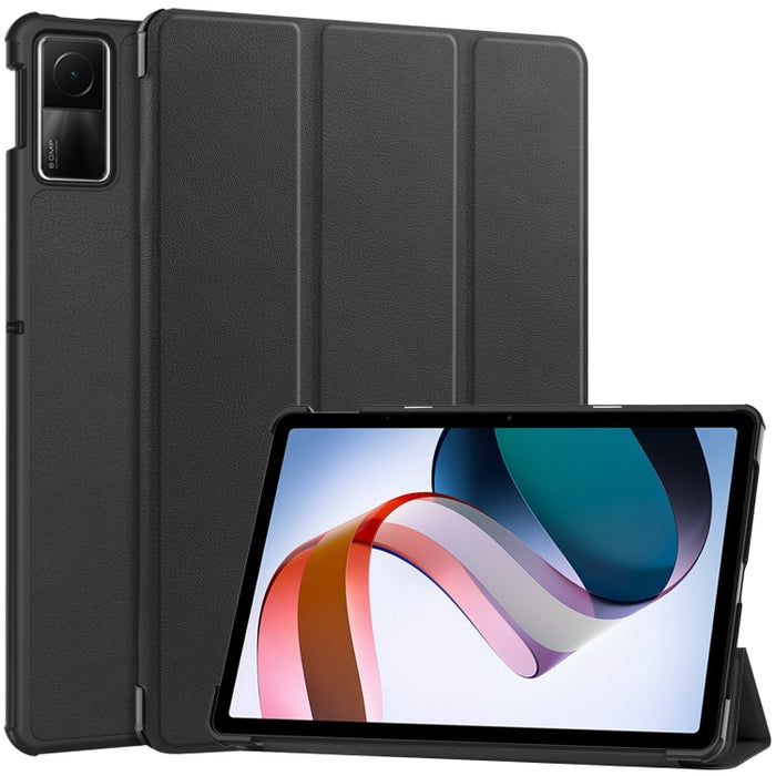 Estuche para tableta de cuero con tres pliegues Custer Pure Color, For Xiaomi Redmi Pad SE