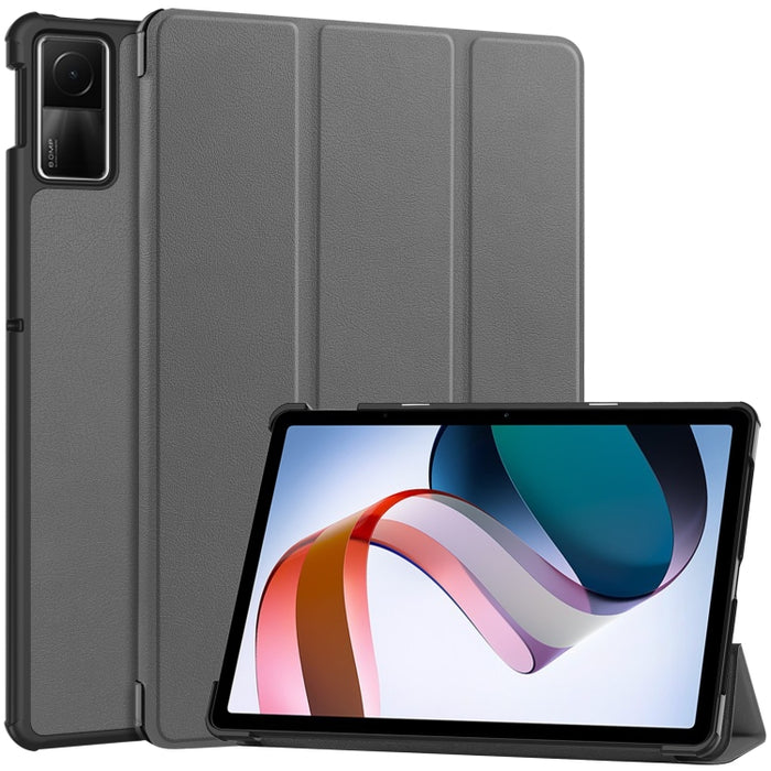 Estuche para tableta de cuero con tres pliegues Custer Pure Color, For Xiaomi Redmi Pad SE
