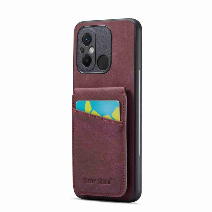 Fierre Shann Crazy Horse Tarjetero Contraportada PU Funda para teléfono, For Xiaomi Redmi Note 12 4G Global, For Xiaomi Redmi Note 12 Pro+ Global, For Xiaomi Redmi Note 12 Pro 5G Global, For Xiaomi Redmi Note 12 5G Global, For Xiaomi Redmi 12C / 11A   ...